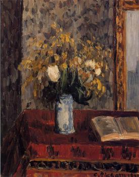卡米耶 畢沙羅 Vase of Flowers, Tulips and Garnets 卡米耶 畢沙羅 Vase of Flowers, Tulips and Garnets